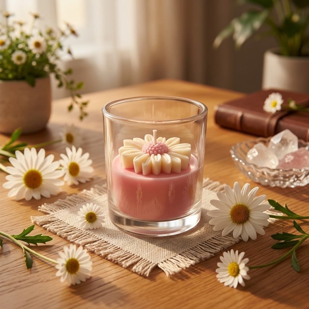 Daisy Jar Scented Candles - 72 Hours Burn Time