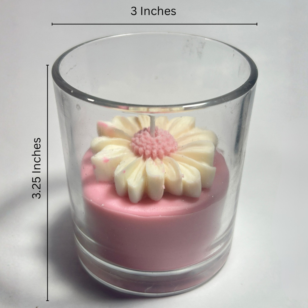 Daisy Jar Scented Candles - 72 Hours Burn Time
