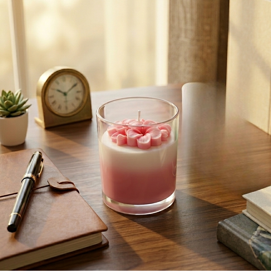 Plumeria Jar Scented Candle - 72 Hours Burn Time