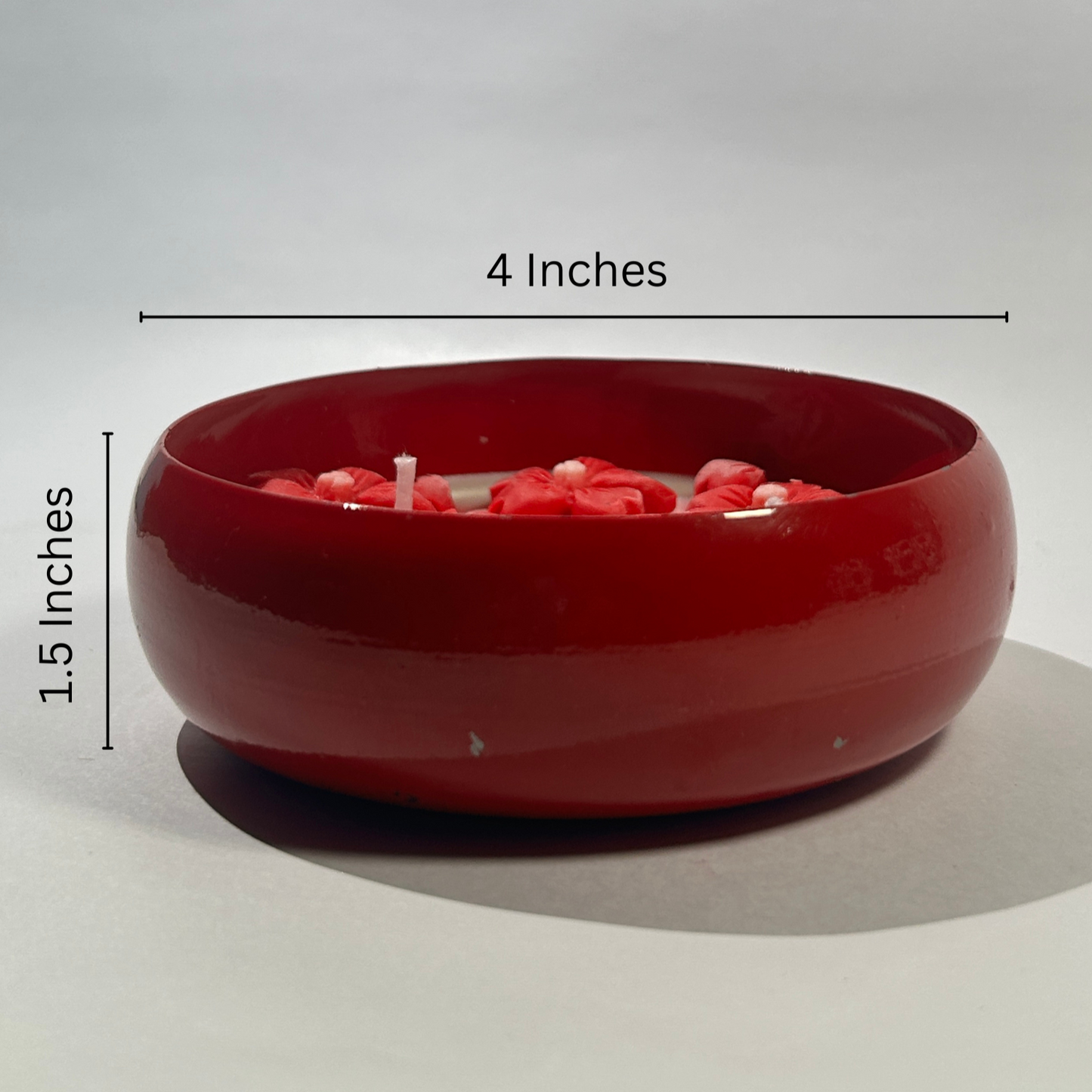 Red Urli Scented Candle - 50 Hours Burn Time