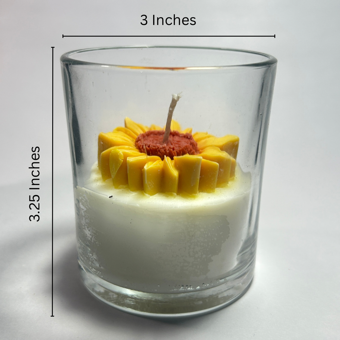 Sunflower Jar Scented Candle - 72 Hours Burn Time
