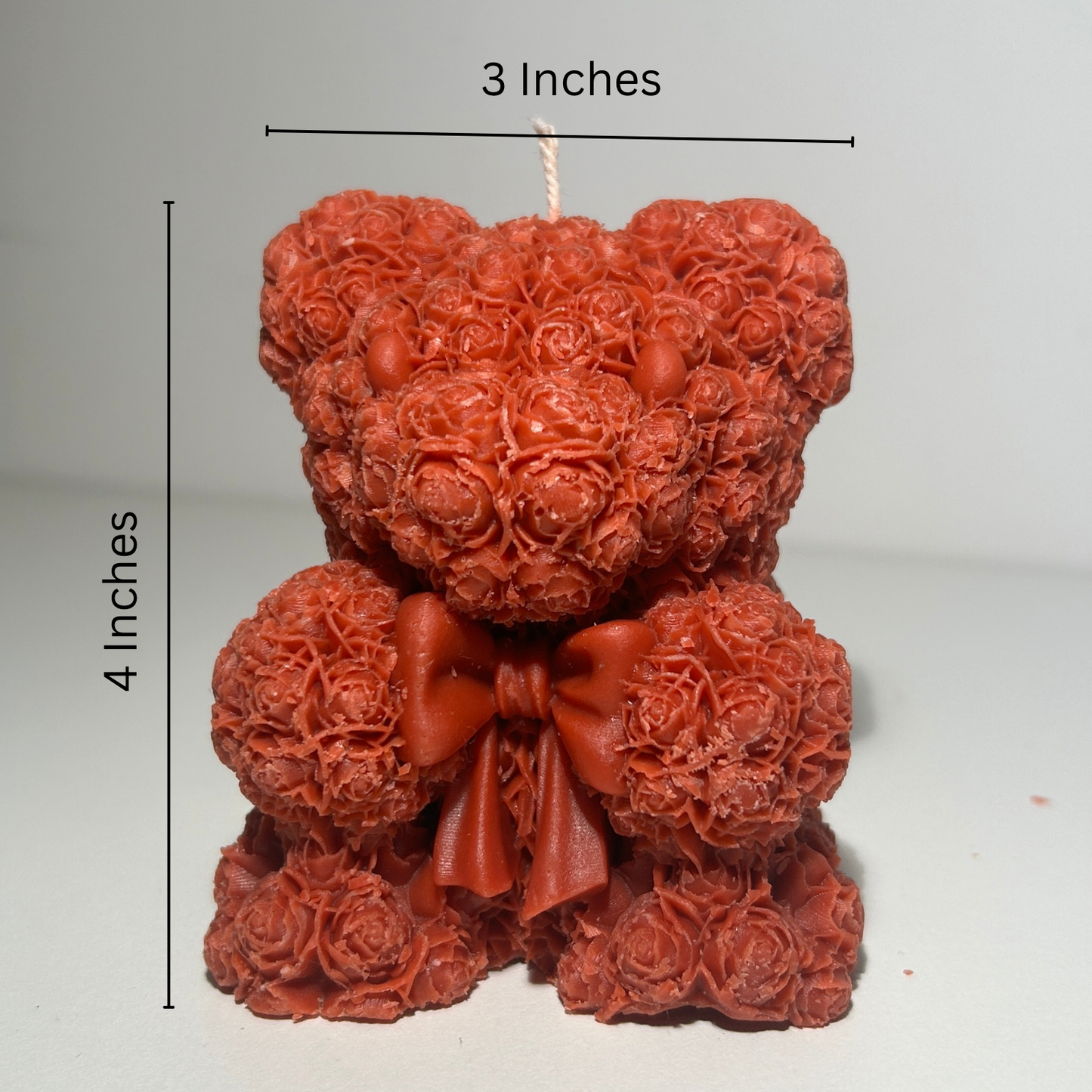 Teddy with Bow Mould Scented Candle - 36 Hours Burn Time
